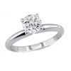 Image 1 : 0.90 ct Round cut Diamond Solitaire Ring, G-H, VS