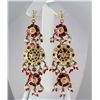 Image 1 : 17.14GRAM INDIAN HANDMADE LAKH FASHION EARRING