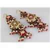 Image 2 : 17.14GRAM INDIAN HANDMADE LAKH FASHION EARRING