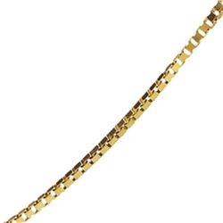 Box Chain 14k Gold Necklace - 16 in.