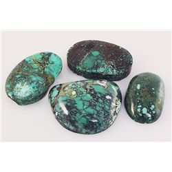 Natural Turquoise 230.90ctw Loose Gemstone 4pc Big Size