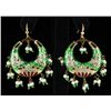 Image 1 : 13.74GRAM INDIAN HANDMADE LAKH HOOP FASHION EARRING