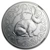 Image 1 : 2011 Silver France Year of the Rabbit Coin-Lunar Series