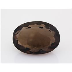 Smoky Topaz Loose Gemstone Oval Cut 63.26 ct