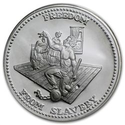 1 oz Johnson Matthey (Sealed-Freedom from Slavery) Silv