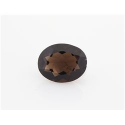 Smoky Topaz Loose Gemstone Oval Cut 16.96 ct