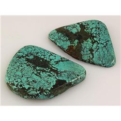 Natural Turquoise 106.08ctw Loose Gemstone 2pc Big Size