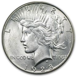 1928-S Peace Dollar - Brilliant Uncirculated