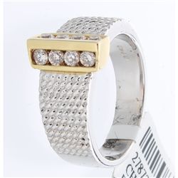 14K 2Tone Gold 0.40ctw Diamond Ring