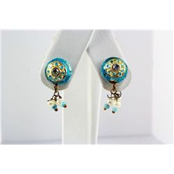 2.19GRAM INDIAN HANDMADE LAKH STUD FASHION EARRING