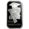 Image 1 : 2014 1 oz Graduation Enameled Silver Bar (w/Gift Box &a