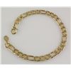 Image 1 : Mens Gold Plated Figaro Link Chain Bracelet