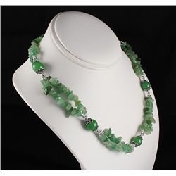 Fashion Jewelry Emerald Jade Chip Beads Necklace