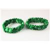 Image 1 : Natural Jade 381.30ctw Stretch Bracelet Lot of 2