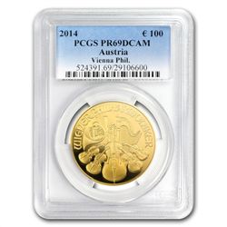 2014 Limited Edition Gold Austrian Philharmonic Proof P