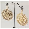 Image 2 : Fashion Dashing Gold Plated Dangling Hook Earring