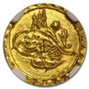Image 1 : Turkey AH 1/4 Zeri Mahbub Gold Coin MS-64 NGC