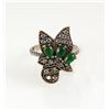 Image 2 : Natural Stone Statement Victorian Design Ring