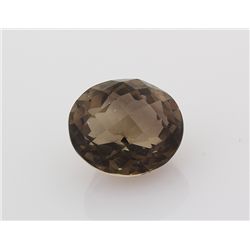 Smoky Topaz Loose Gemstone Oval Cut 26.43 ct