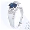 Image 1 : 14K White Gold 1.42ctw Sapphire & Diamond Ring