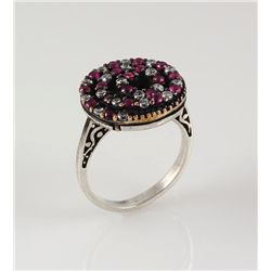 Natural Stone Statement Victorian Design Ring