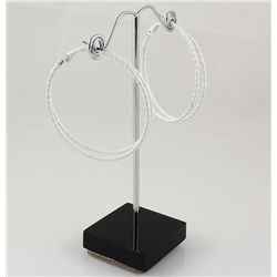 Fashion Jewelry Double Row Hoop Earring