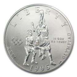 1995-S Olympic Basketball Half Dollar Clad Commem MS-70