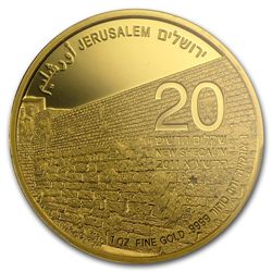 2011 Israel 1 oz Gold Western Wall .9999 MS-69 PCGS