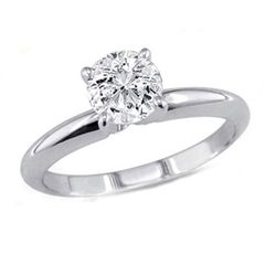 0.35 ct Round cut Diamond Solitaire Ring, G-H, VVS