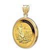 Image 1 : 2014 1 oz Gold Kangaroo Pendant (Diamond-Prong Bezel)