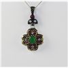 Image 1 : Cute Turkish Jewelry Design Multi Stone Flower Pendant,