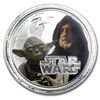 Image 1 : 2011 Star Wars 1oz Silver PF-70 UCAM NGC - Yoda &amp; O