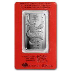 1 oz Pamp Suisse Silver Bar - Year of the Dragon (In As