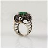 Image 1 : Natural Stone Cocktail Victorian Design Ring