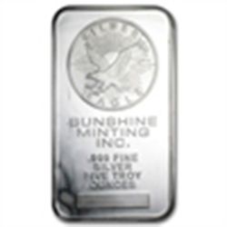 5 oz Silver Bar (Secondary Market) .999 Fine