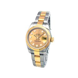 26mm Lady Rolex 18k Gold Datejust Watch