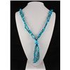 Image 1 : Blue Turquoise & Black Beads Necklace