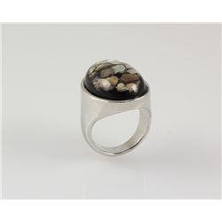 Retro Vintage Boro Semi Precious Mens Ring