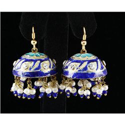 11.57GRAM INDIAN HANDMADE LAKH FASHION EARRING