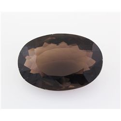 Smoky Topaz Loose Gemstone Oval Cut 124.07 ct