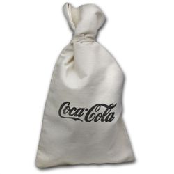 Canvas Money Bag with Coca-Cola Logo