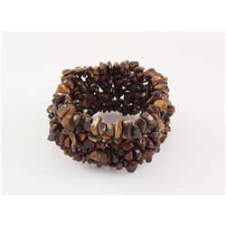 Handmade Natural Stone Chip Beads Stretch Bracelet