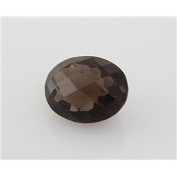 Smoky Topaz Loose Gemstone Oval Cut 39.50 ct