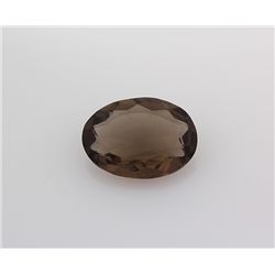 Smoky Topaz Loose Gemstone Oval Cut 13.07 ct
