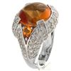 Image 1 : 14K White Gold 8.07ctw Citrine & Diamond Ring