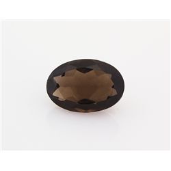 Smoky Topaz Loose Gemstone Oval Cut 16.24 ct