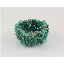 Handmade Natural Stone Chip Beads Stretch Bracelet