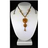 Image 1 : Natural 109.79ctw Heart Dangling Jade Necklace
