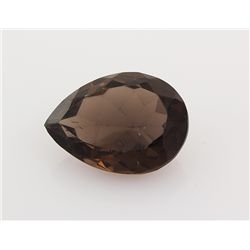 Smoky Topaz Loose Gemstone Pear Cut 26.52 ct