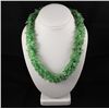 Image 2 : Chrocheted Wrap Necklace with Beads & Gemstone
